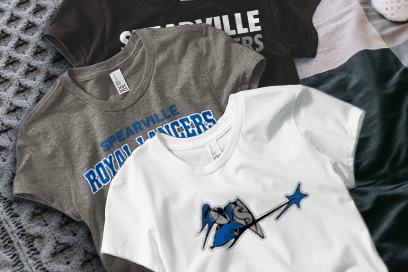 SPEARVILLE HIGH SCHOOL ROYAL LANCERS Tees (Option 1) Banner
