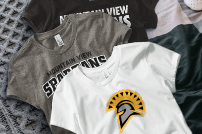 MOUNTAIN VIEW HIGH SCHOOL SPARTANS Tees (Option 1) Banner