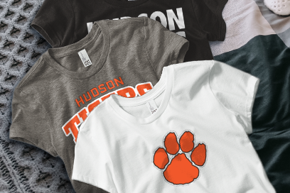 HUDSON HIGH SCHOOL TIGERS Tees (Option 1) Banner