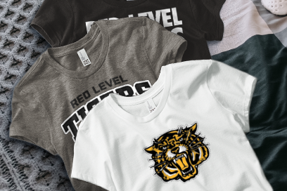 RED LEVEL HIGH SCHOOL TIGERS Tees (Option 1) Banner