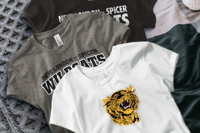 NEW LONDON-SPICER HIGH SCHOOL WILDCATS Tees (Option 1) Banner