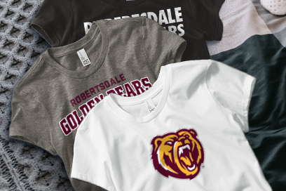 ROBERTSDALE HIGH SCHOOL GOLDEN BEARS Tees (Option 1) Banner