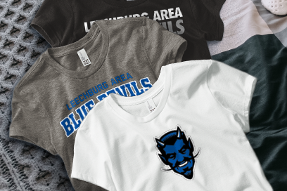 LEECHBURG AREA HIGH SCHOOL BLUE DEVILS Tees (Option 1) Banner