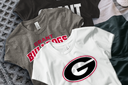 GRANT COMMUNITY HIGH SCHOOL BULLDOGS Tees (Option 1) Banner