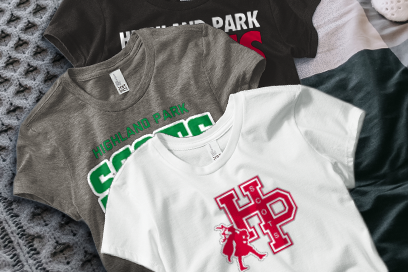 HIGHLAND PARK HIGH SCHOOL SCOTS Tees (Option 1) Banner