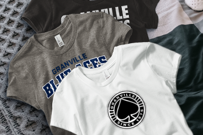 GRANVILLE HIGH SCHOOL BLUE ACES Tees (Option 1) Banner