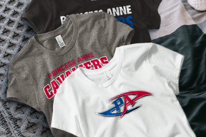 PRINCESS ANNE HIGH SCHOOL CAVALIERS Tees (Option 1) Banner