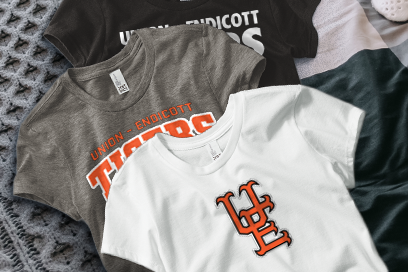 UNION-ENDICOTT HIGH SCHOOL TIGERS Tees (Option 1) Banner