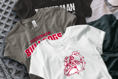 TUCKERMAN HIGH SCHOOL BULLDOGS Tees (Option 1) Banner