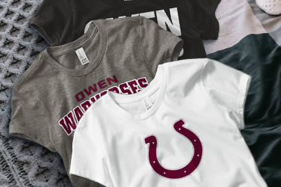 OWEN warhorses mountain tough...valley strong Tees (Option 1) Banner