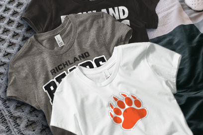 RICHLAND HIGH SCHOOL BEARS Tees (Option 1) Banner