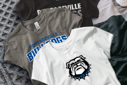 PORTAGEVILLE HIGH SCHOOL BULLDOGS Tees (Option 1) Banner