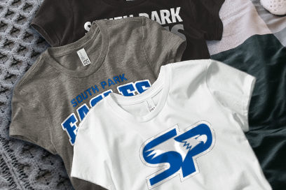 SOUTH PARK HIGH SCHOOL EAGLES Tees (Option 1) Banner