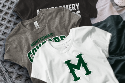 MONTGOMERY HIGH SCHOOL COUGARS Tees (Option 1) Banner