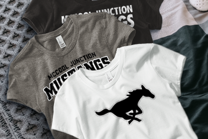 McCool Junction Mustangs Tees (Option 1) Banner