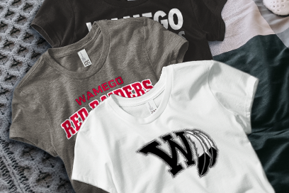 WAMEGO HIGH SCHOOL RED RAIDERS Tees (Option 1) Banner