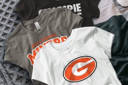 GILLESPIE HIGH SCHOOL MINERS Tees (Option 1) Banner