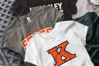 KINGSLEY HIGH SCHOOL STAGS Tees (Option 1) Banner
