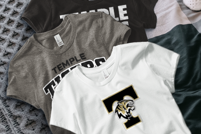 TEMPLE HIGH SCHOOL TIGERS Tees (Option 1) Banner