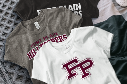 FORT PLAIN HIGH SCHOOL HILLTOPPERS Tees (Option 1) Banner