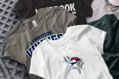 LYNBROOK HIGH SCHOOL VIKINGS Tees (Option 1) Banner