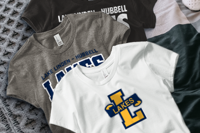 LAKE LINDEN-HUBBELL HIGH SCHOOL LAKES Tees (Option 1) Banner