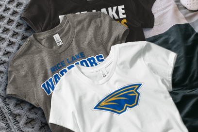 RICE LAKE HIGH SCHOOL WARRIORS Tees (Option 1) Banner