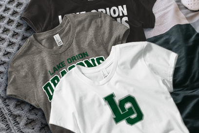 LAKE ORION HIGH SCHOOL DRAGONS Tees (Option 1) Banner