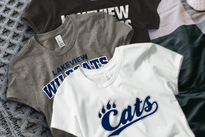 LAKEVIEW HIGH SCHOOL WILDCATS Tees (Option 1) Banner