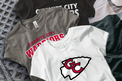 GRANITE CITY  HIGH SCHOOL WARRIORS Tees (Option 1) Banner