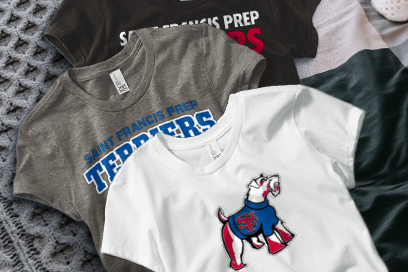 SAINT FRANCIS PREP HIGH SCHOOL TERRIERS Tees (Option 1) Banner