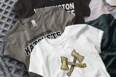 WASHINGTON HIGH SCHOOL HATCHETS Tees (Option 1) Banner