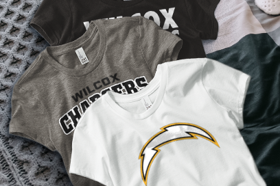 WILCOX HIGH SCHOOL CHARGERS Tees (Option 1) Banner