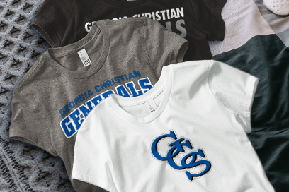 GEORGIA CHRISTIAN SCHOOL GENERALS Tees (Option 1) Banner