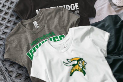 NORTHRIDGE HIGH SCHOOL VIKINGS Tees (Option 1) Banner