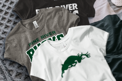 PINE RIVER HIGH SCHOOL BUCKS Tees (Option 1) Banner