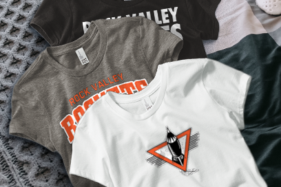 ROCK VALLEY HIGH SCHOOL ROCKETS Tees (Option 1) Banner