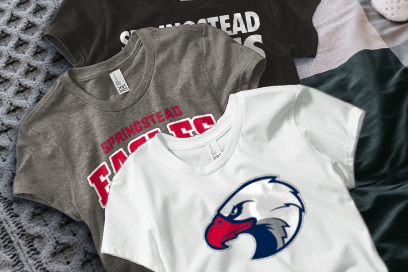 SPRINGSTEAD HIGH SCHOOL EAGLES Tees (Option 1) Banner