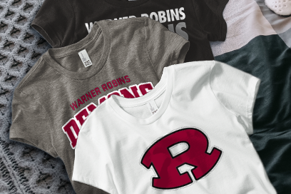 WARNER ROBINS HIGH SCHOOL DEMONS Tees (Option 1) Banner