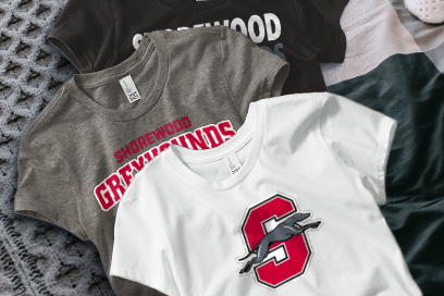 SHOREWOOD HIGH SCHOOL GREYHOUNDS Tees (Option 1) Banner