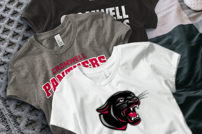 CROMWELL HIGH SCHOOL PANTHERS Tees (Option 1) Banner