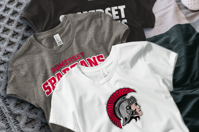 SOMERSET HIGH SCHOOL SPARTANS Tees (Option 1) Banner