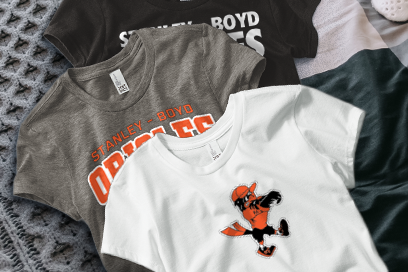STANLEY-BOYD HIGH SCHOOL ORIOLES Tees (Option 1) Banner