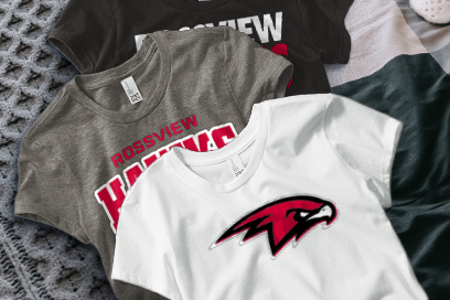 ROSSVIEW HIGH SCHOOL HAWKS Tees (Option 1) Banner