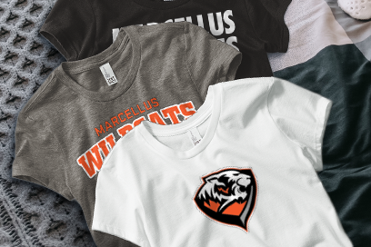 MARCELLUS HIGH SCHOOL WILDCATS Tees (Option 1) Banner