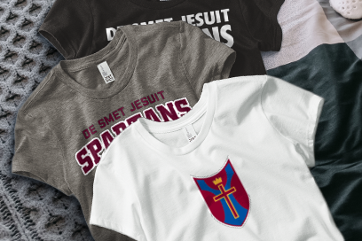 DE SMET JESUIT HIGH SCHOOL SPARTANS Tees (Option 1) Banner