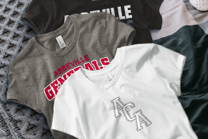 ABBEVILLE CHRISTIAN ACADEMY GENERALS Tees (Option 1) Banner