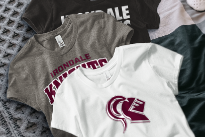 IRONDALE SENIOR HIGH SCHOOL KNIGHTS Tees (Option 1) Banner