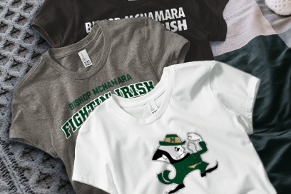 BISHOP MCNAMARA HIGH SCHOOL FIGHTIN' IRISH Tees (Option 1) Banner