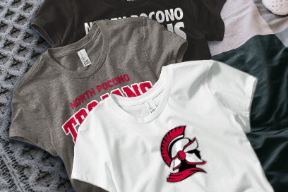 NORTH POCONO HIGH SCHOOL TROJANS Tees (Option 1) Banner
